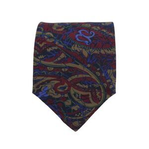 Designer Mens Paisley Printed  Classic Tie Multicolor